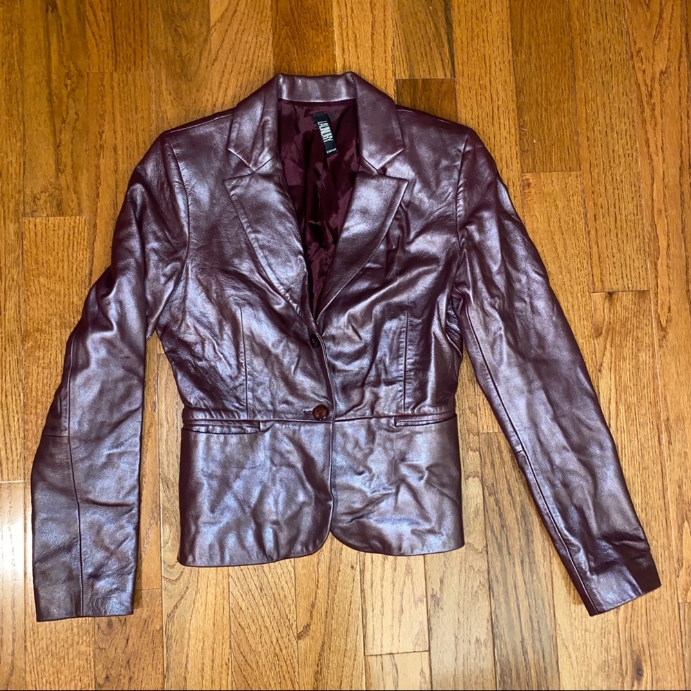 Laundry by Shelli Segal 100% leather womens jacket